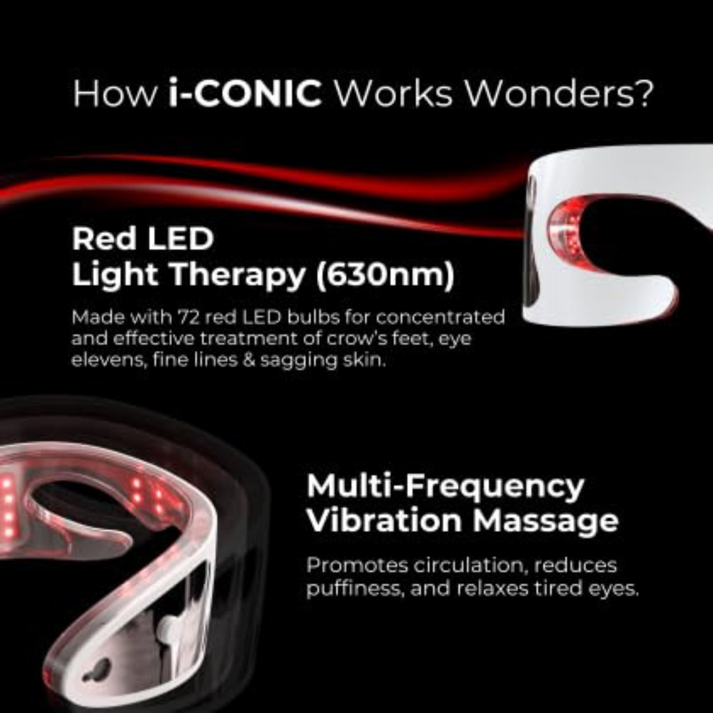 i-CONIC Smart Electric Eye Rejuvenation LED Mask